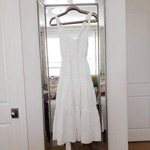 All Saints white midi sundress